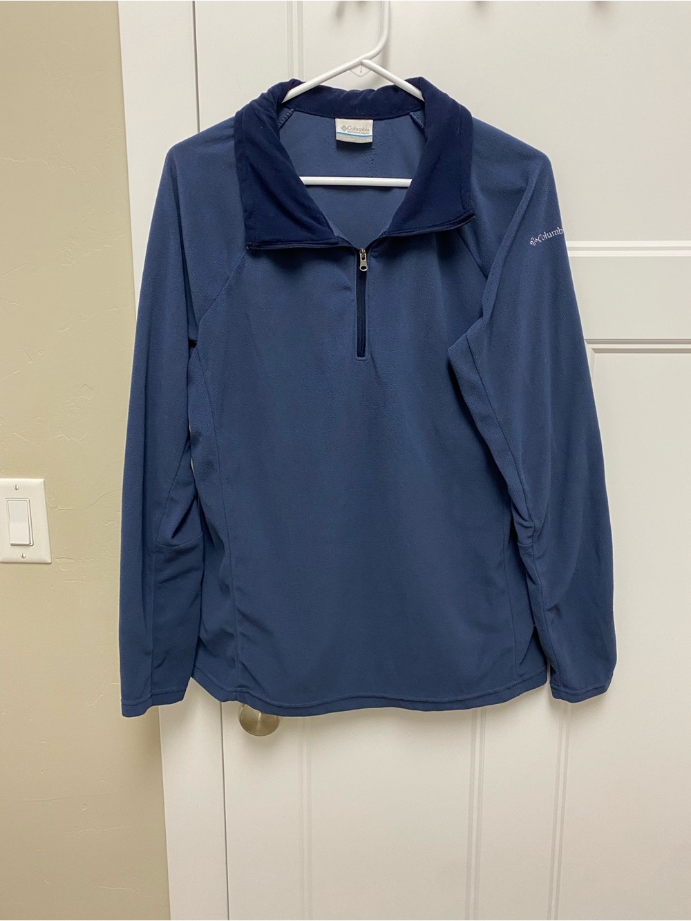Columbia Blue Navy Quarter-Zip Fleece Pullover